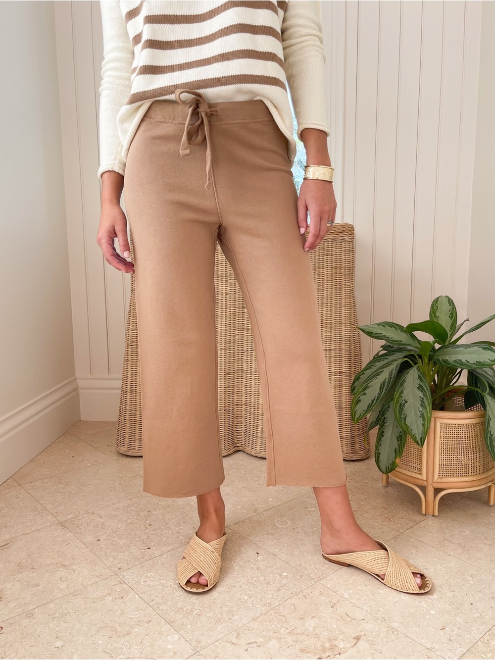 Frank & Eileen Catherine Favorite Sweatpants Triple Fleece Tan S